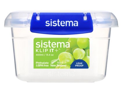 Sistema Vodotěsná krabička na potraviny KLIP IT PLUS 2 klipy 400 ml