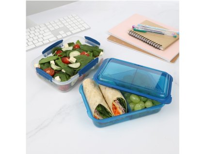 Sistema Dělený svačinový box To Go LunchStack Rectangle 1,8 l, mix barev