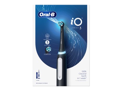 Oral-B iO Series 3 Black elektrický kartáček + cestovní pouzdro