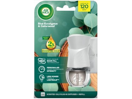 Air Wick Electric Strojek + 19ml Eukalypt a cedrové dřevo Ks