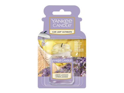 YANKEE CANDLE LEMON LAVENDER VŮNĚ DO AUTA - LUXUSNÍ VISAČKA