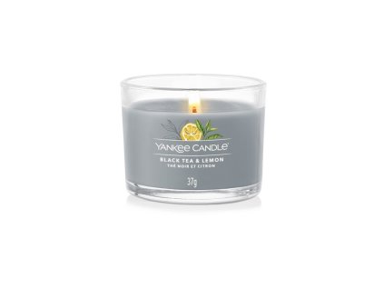 YANKEE CANDLE VOTIVNÍ SVÍČKA PLNĚNÁ VE SKLE BLACK TEA & LEMON
