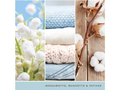 YANKEE CANDLE CLEAN COTTON SIGNATURE STŘEDNÍ