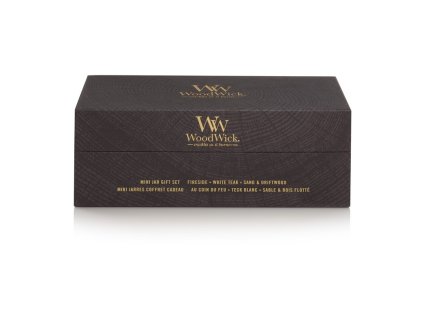 WoodWick dárkový set 3ks sklo malé