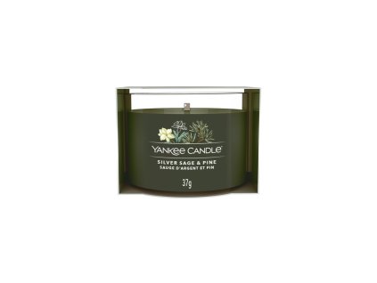 YANKEE CANDLE VOTIVNÍ SVÍČKA PLNĚNÁ VE SKLE SILVER SAGE & PINE