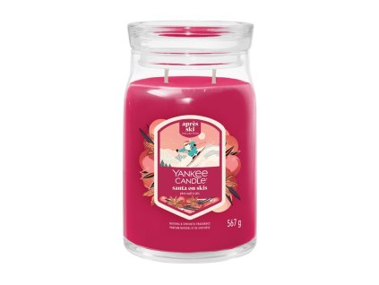 YANKEE CANDLE SANTA ON SKIS SIGNATURE VELKÝ