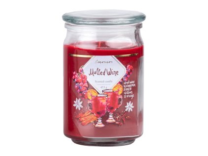 Vonná svíčka Emocio Mulled Wine 93×142 mm se skleněným víčkem
