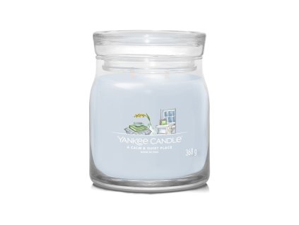 YANKEE CANDLE A CALM & QUIET PLACE SIGNATURE STŘEDNÍ