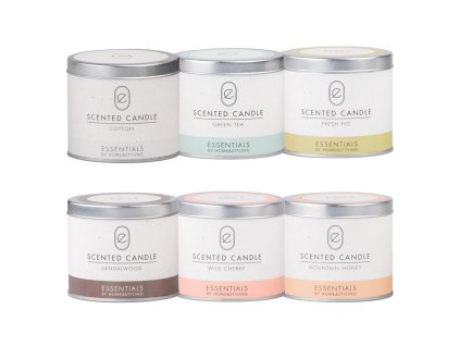 Svíčka v plechu vonná mix barev 93x81mm