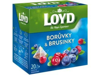 Loyd Tea pyramida borůvky + brusinka 40g