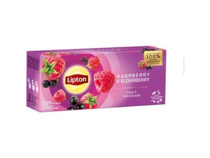 Lipton fruit infusion raspberry a elderberry @20x1,6g