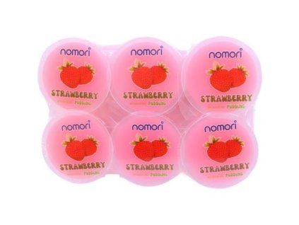 NOMORI strawberry pudding with nata de coco 72g
