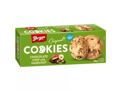 Bergen cookies chocolate chip with hazelnut 130g