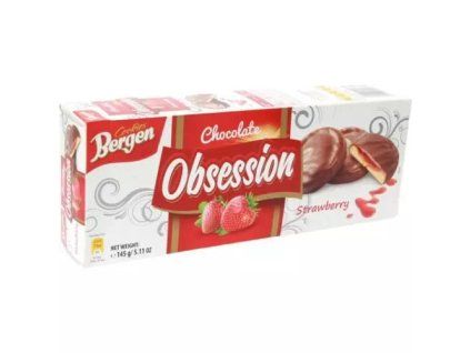 Bergen Obsession cookies strawberry 128g