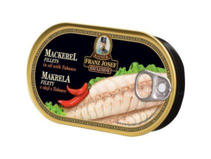FJK makrela filety v oleji s tabascem 170g