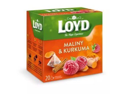 Loyd Tea pyramida maliny + kurkuma + skořice 40g