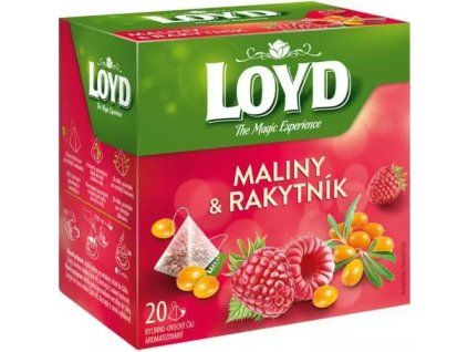 Loyd Tea pyramida maliny + rakytník 40g