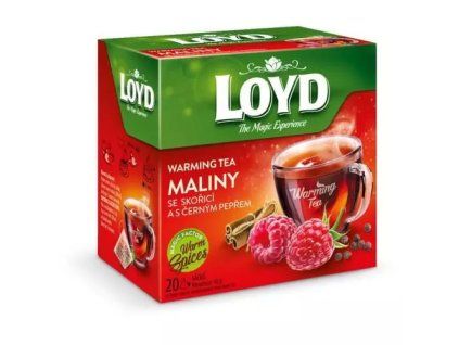Loyd Warming Tea pyramida maliny +skořice +černý pepř 40g