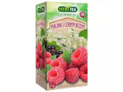 VittoTea čaj malina s černým bezem 40g