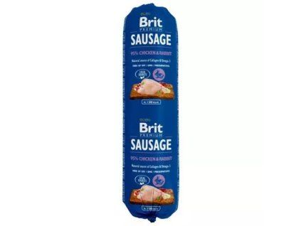 Brit sausage chicken + rabbit 800g