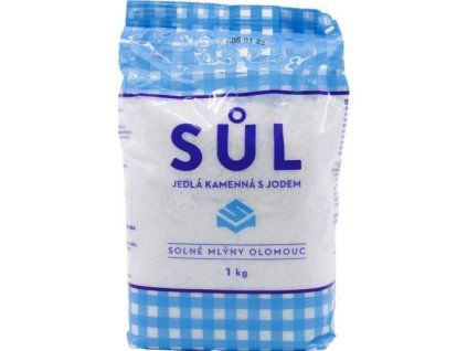 Sůl jedlá s jodem a fluorem 1kg