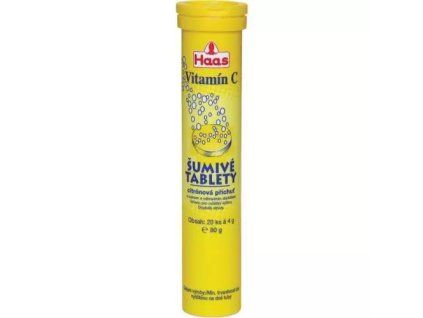 Haas šumivé tabletky vitamín c 80g