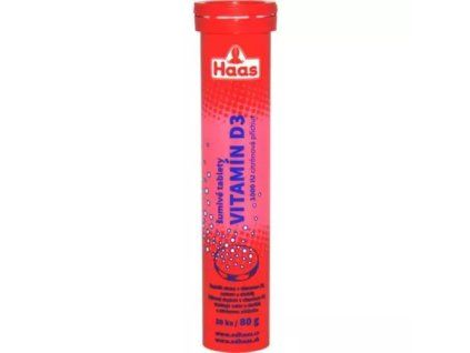 Haas šumivé tabletky vitamín d3 80g
