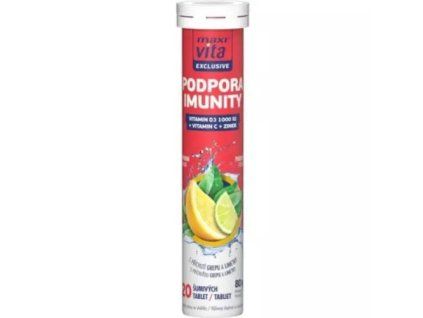Maxi Vita šumivé tablety exclusive podpora imunity 80g