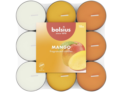 Bolsius Čajové svíčky Mango 18 ks