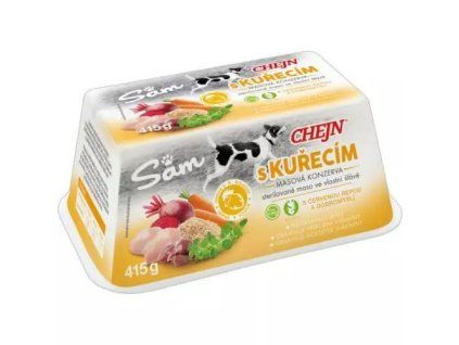 Chejn sam konzerva s kuřecím p 415g