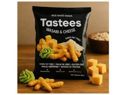 Tastees snack wasabi a sýr 65g
