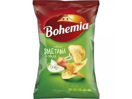 Bohemia chips smetana s cibulí 70g
