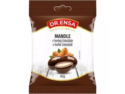 Dr. Ensa mandle v hořké čokoládě 80g