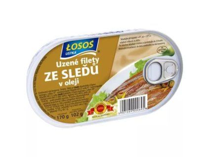 LOSOS filety 170g uzené ze sleďů v oleji EO