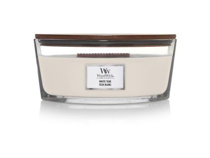 WoodWick White Teak svíčka loď