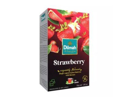 Dilmah černý čaj jahoda 20x1,5g