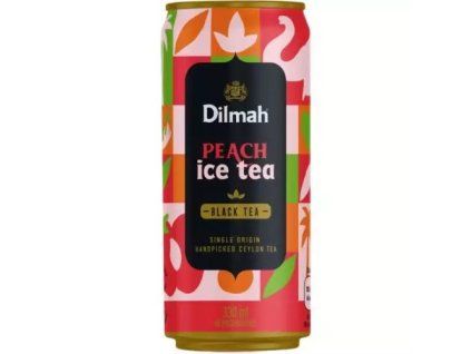 Dilmah black ice tea peach 0,33L