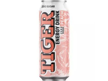 Tiger energetický nápoj zero peach 0,5L