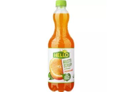 Hello hustý sirup pomeranč 0,7L