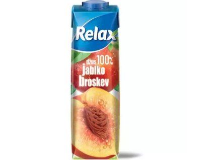 Relax džus 100% jablko broskev 1L