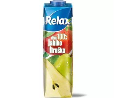 Relax džus 100% jablko hruška 1L