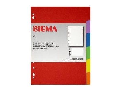 SIGMA Rozdružovač A4 6-ti barevný 1 ks