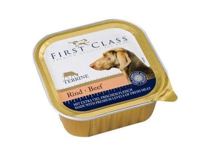 FIRST CLASS Paštika hovězí pro psy 22 x 150 g