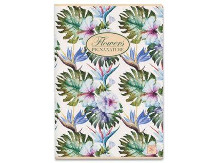 PIGNA Sešit Nature Flowers A4 linkovaný 1 ks