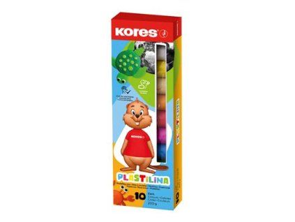 Kores Plastelína 10 barev/200 g 1 ks