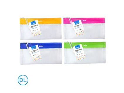 LUMA Obal spis se zipem síťovaný DL 1 ks