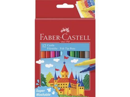 FABER-CASTELL Fixy kulaté Castle papírová krabička 1 ks