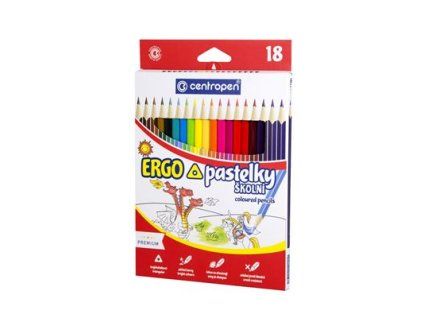 centropen Pastelky trojhranné 18 ks