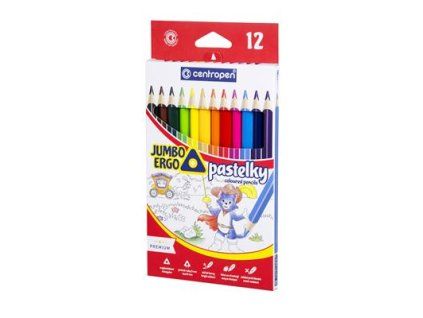 centropen Jumbo Pastelky trojhranné 12 ks