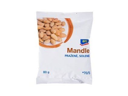 aro Mandle blanšírované pražené solené 12 x 80 g